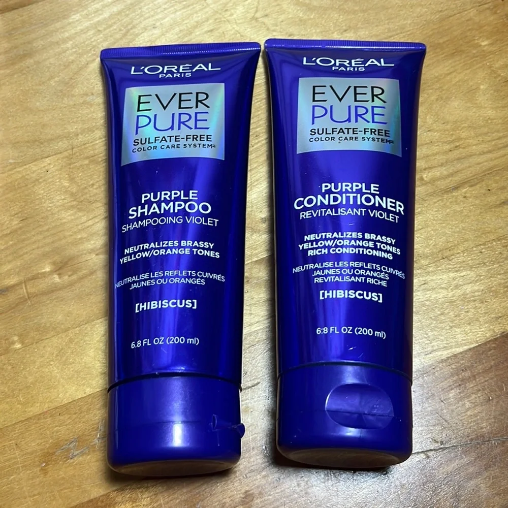 L’ORÉAL PARiS‎ EVER PURE Sulfate-Free, PURPLE SHAMPOO and PURPLE CONDITIONER